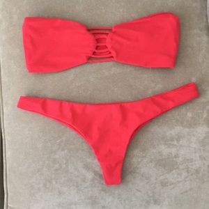 Boys + Arrows Red Bikini